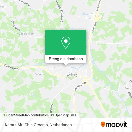 Karate Mu-Chin Groenlo kaart