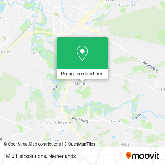 M.J Hairsolutions kaart
