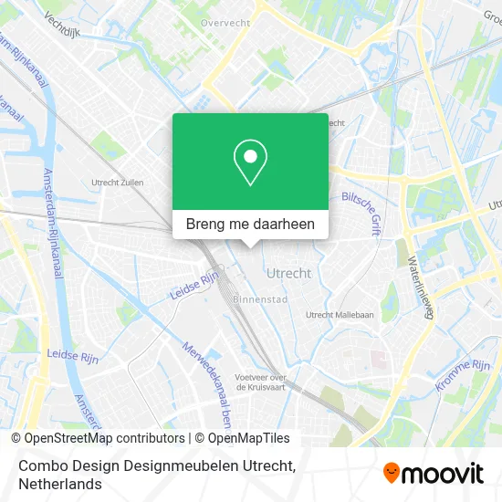 Combo Design Designmeubelen Utrecht kaart