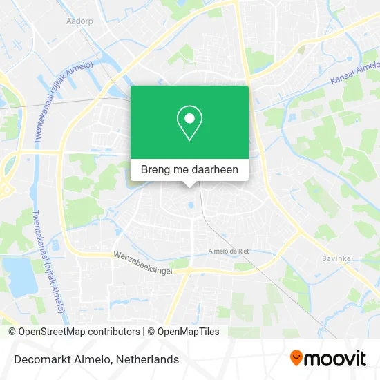 Decomarkt Almelo kaart