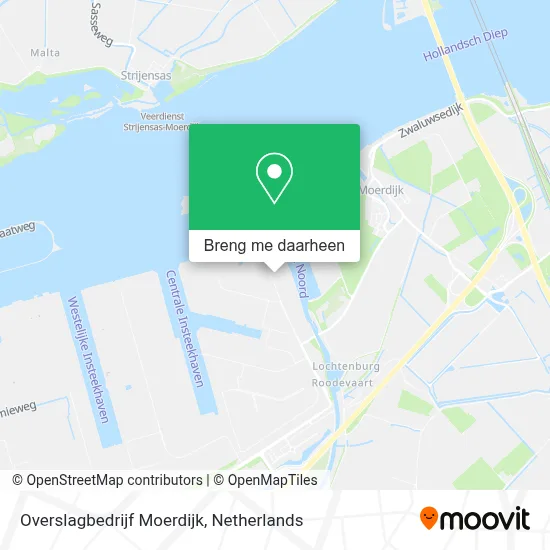 Overslagbedrijf Moerdijk kaart