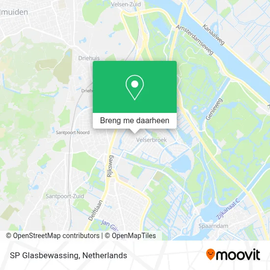 SP Glasbewassing kaart