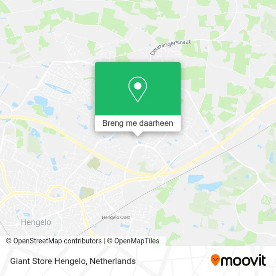 Giant Store Hengelo kaart