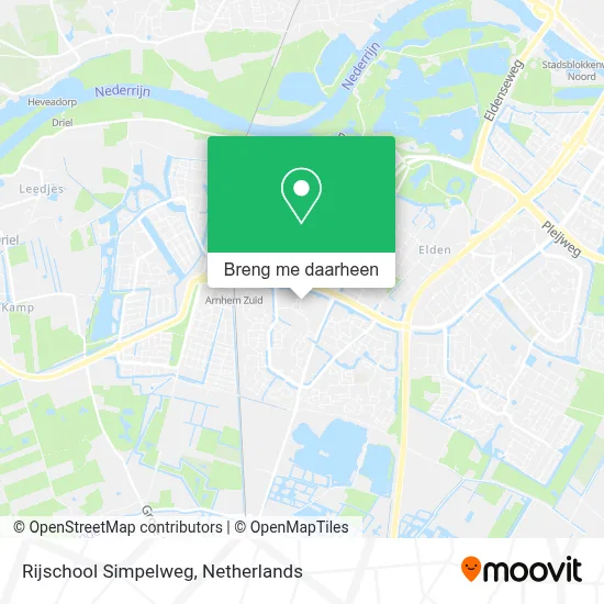 Rijschool Simpelweg kaart