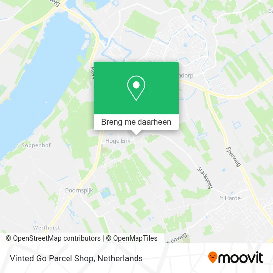 Vinted Go Parcel Shop kaart