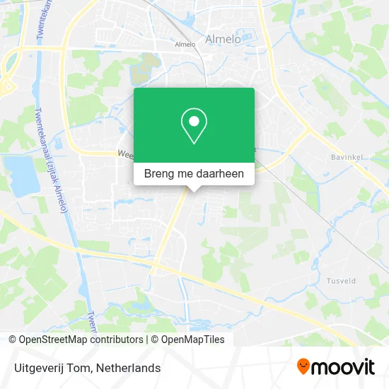 Uitgeverij Tom kaart
