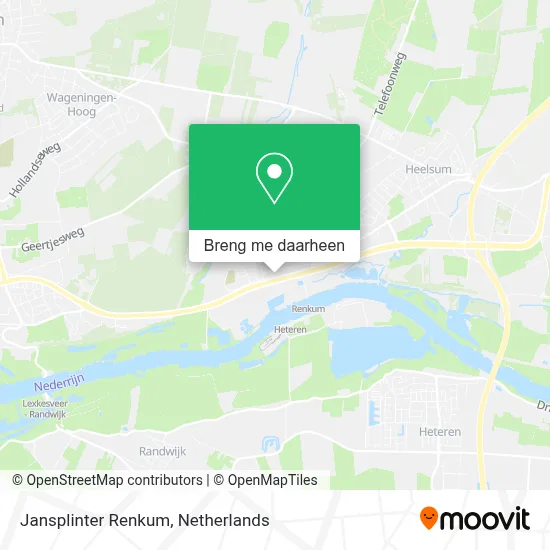 Jansplinter Renkum kaart