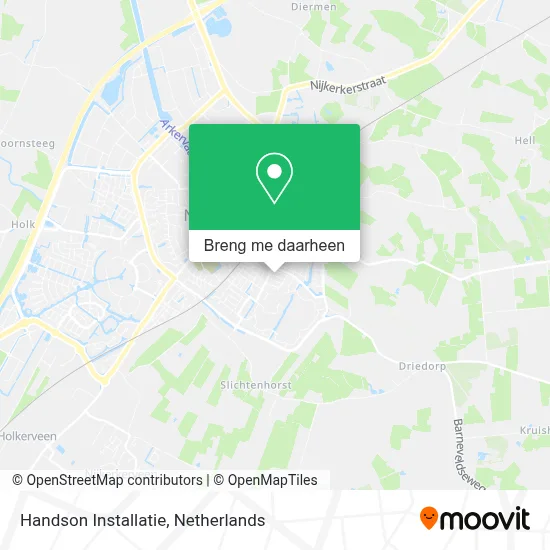 Handson Installatie kaart