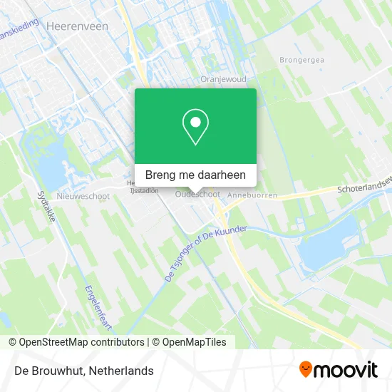 De Brouwhut kaart