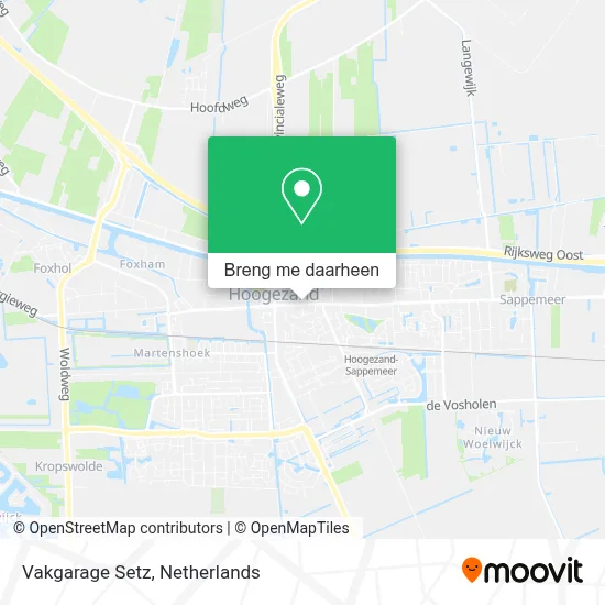Vakgarage Setz kaart