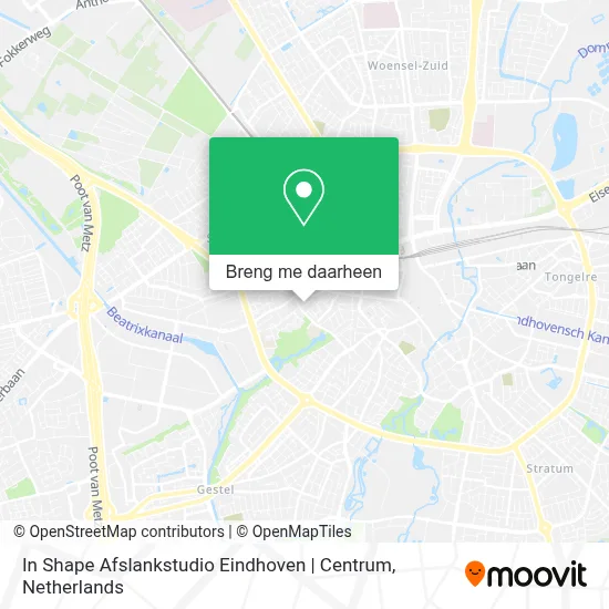 In Shape Afslankstudio Eindhoven | Centrum kaart