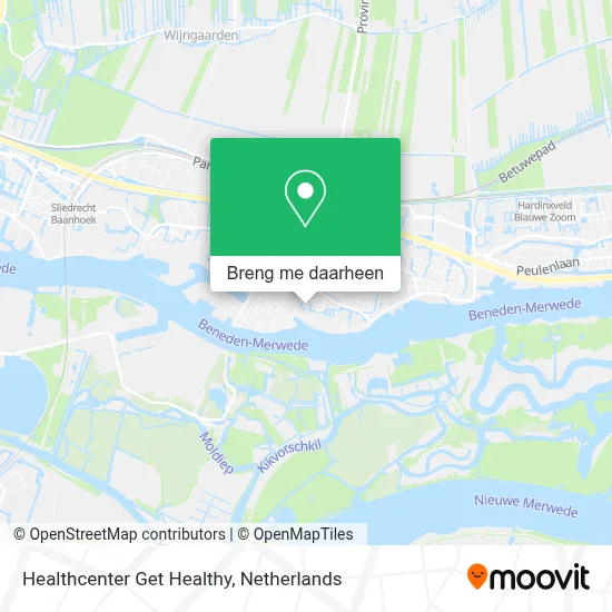 Healthcenter Get Healthy kaart