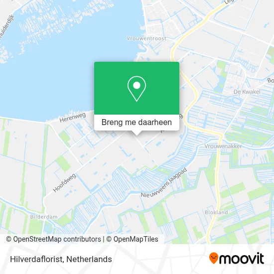 Hilverdaflorist kaart