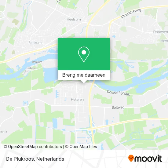 De Plukroos kaart