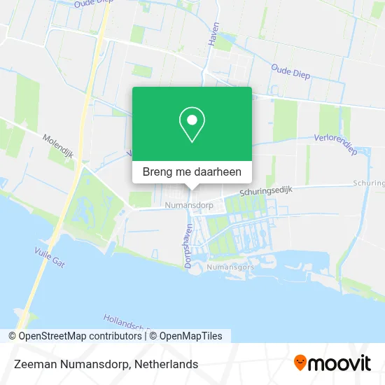 Zeeman Numansdorp kaart