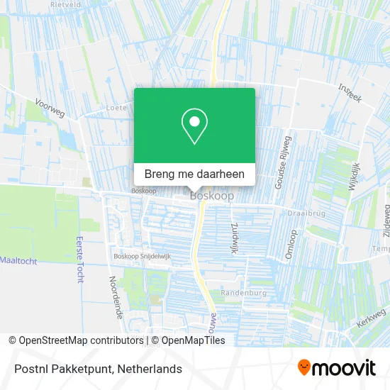 Postnl Pakketpunt kaart