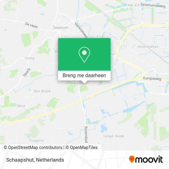 Schaapshut kaart