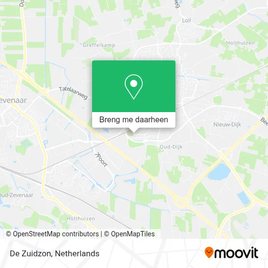 De Zuidzon kaart
