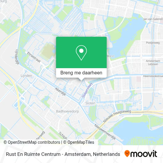 Rust En Ruimte Centrum - Amsterdam kaart