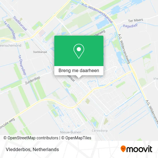 Vledderbos kaart