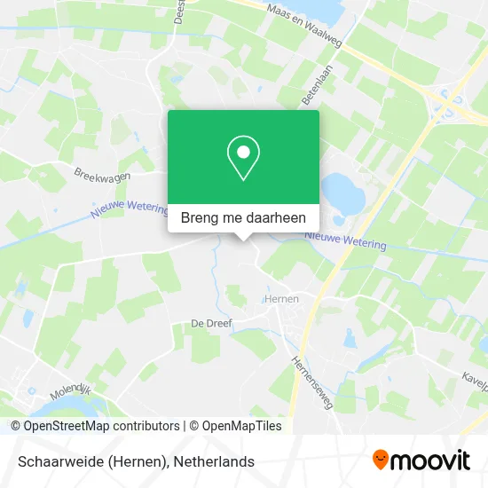 Schaarweide (Hernen) kaart
