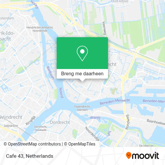 Cafe 43 kaart