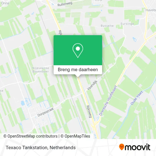 Texaco Tankstation kaart