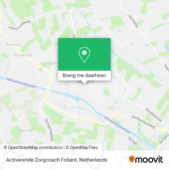 Activerende Zorgcoach Foliant kaart