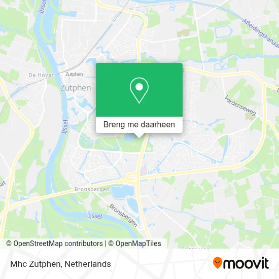 Mhc Zutphen kaart