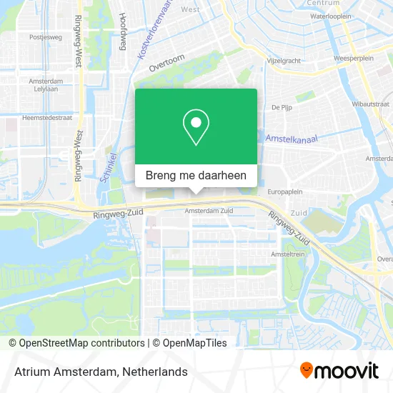 Atrium Amsterdam kaart