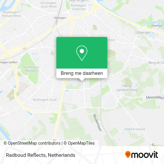 Radboud Reflects kaart