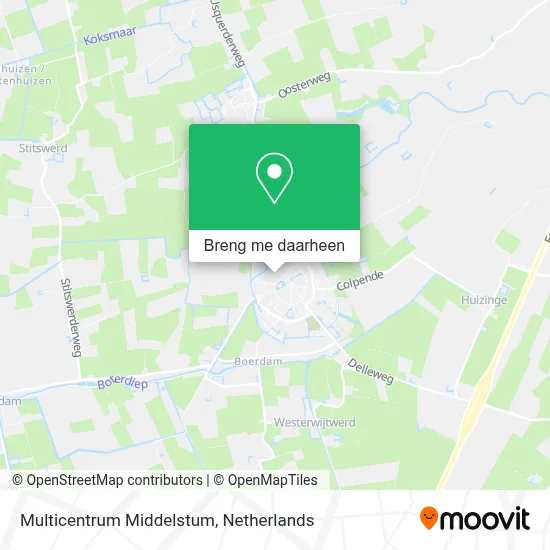 Multicentrum Middelstum kaart