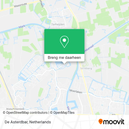 De Asterdbar kaart