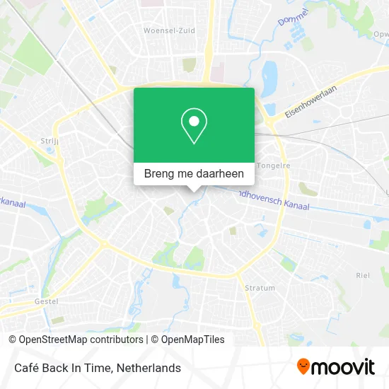 Café Back In Time kaart