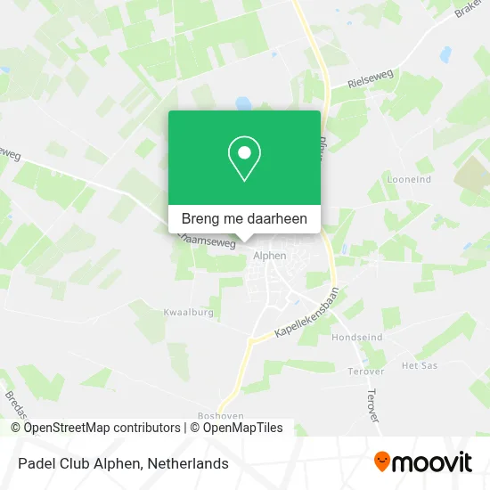 Padel Club Alphen kaart