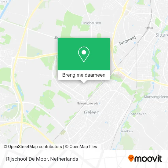 Rijschool De Moor kaart