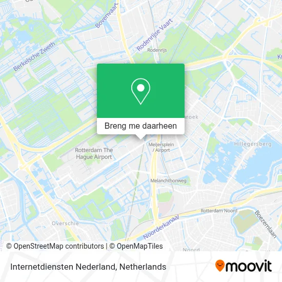 Internetdiensten Nederland kaart