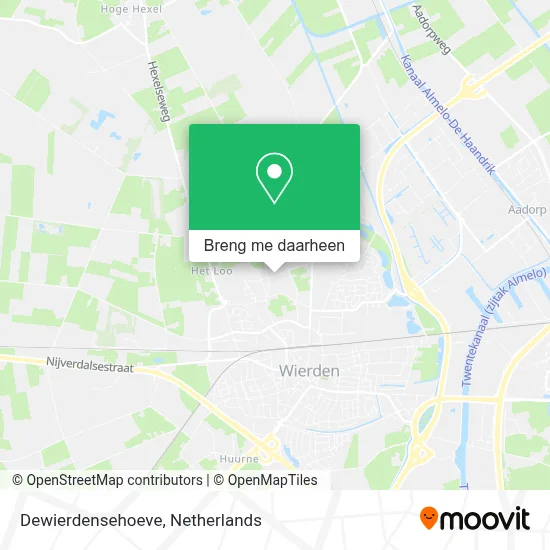 Dewierdensehoeve kaart