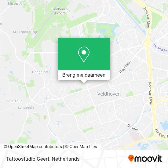 Tattoostudio Geert kaart