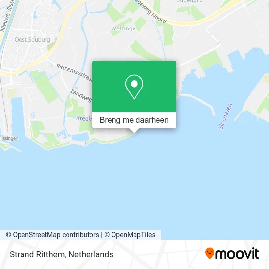 Strand Ritthem kaart