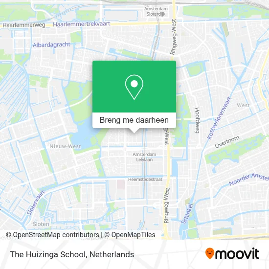 The Huizinga School kaart