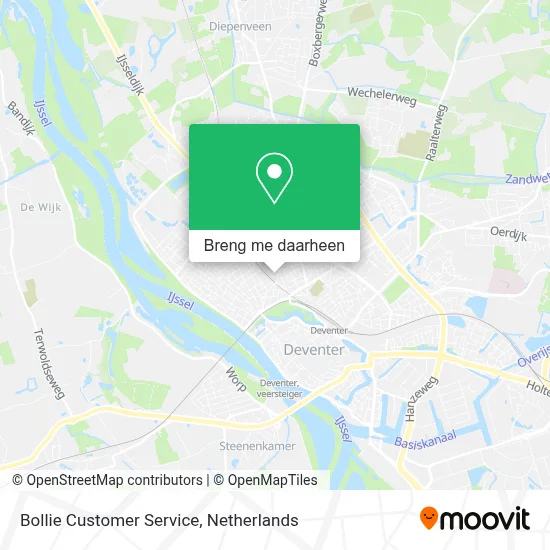 Bollie Customer Service kaart