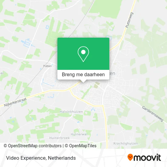 Video Experience kaart