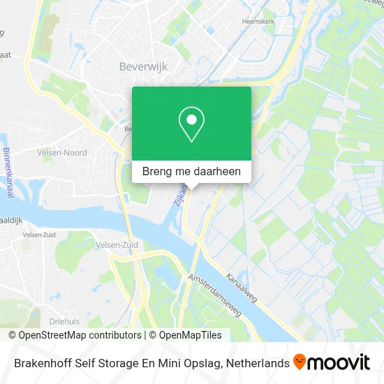 Brakenhoff Self Storage En Mini Opslag kaart