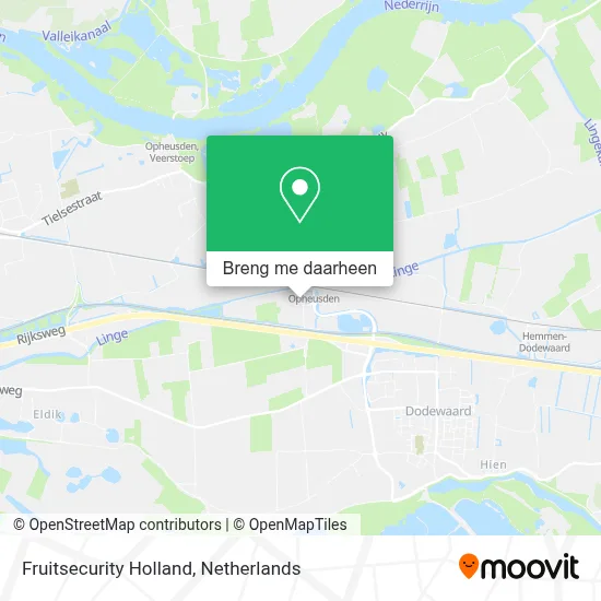 Fruitsecurity Holland kaart