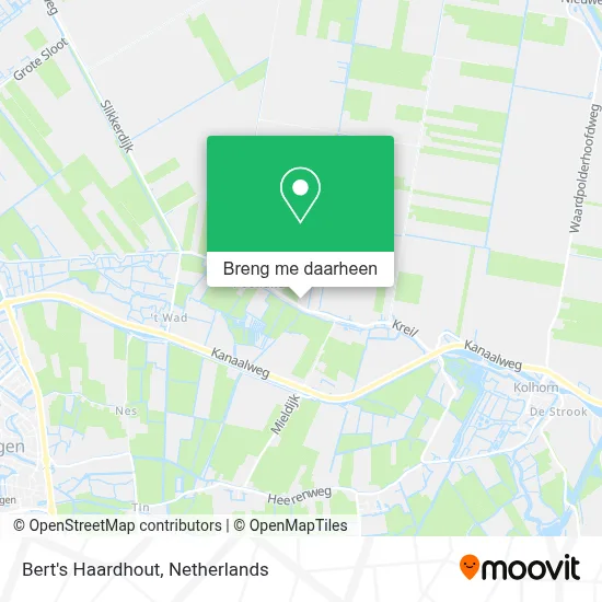 Bert's Haardhout kaart
