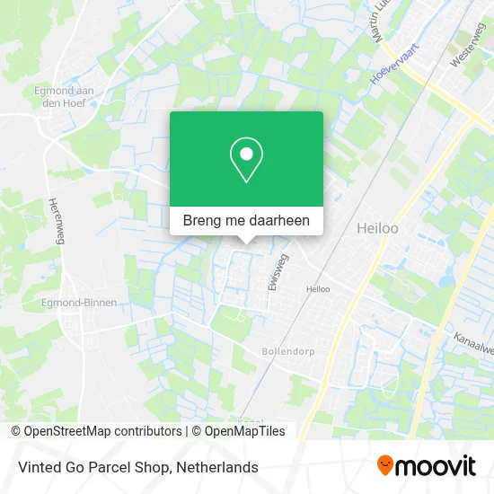 Vinted Go Parcel Shop kaart