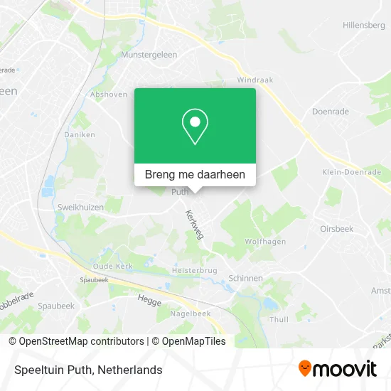 Speeltuin Puth kaart