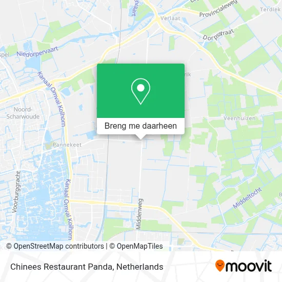 Chinees Restaurant Panda kaart