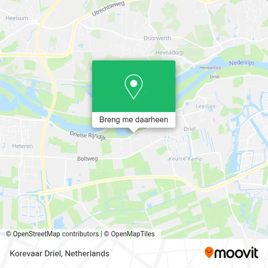Korevaar Driel kaart